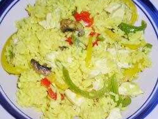 Плов с тремя перцами