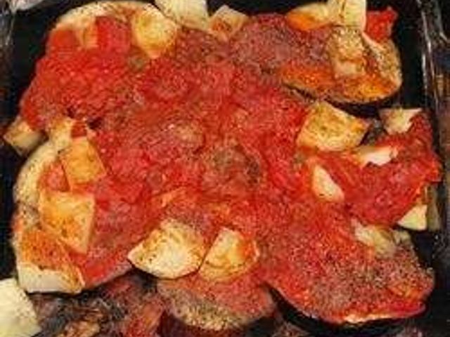 Запеченные баклажаны по-ливански