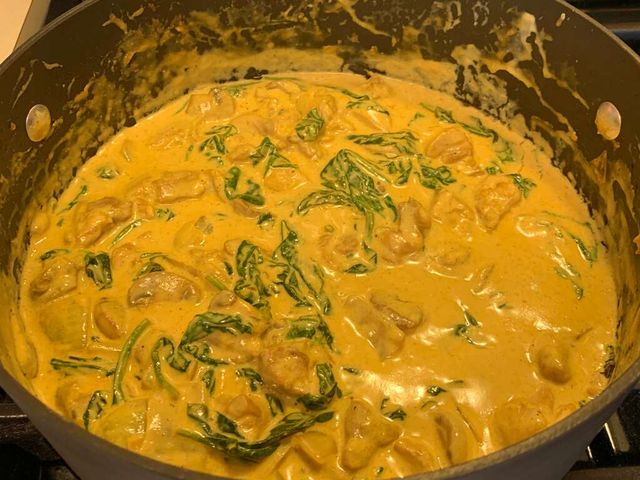 Курица с карри в микроволновой печи