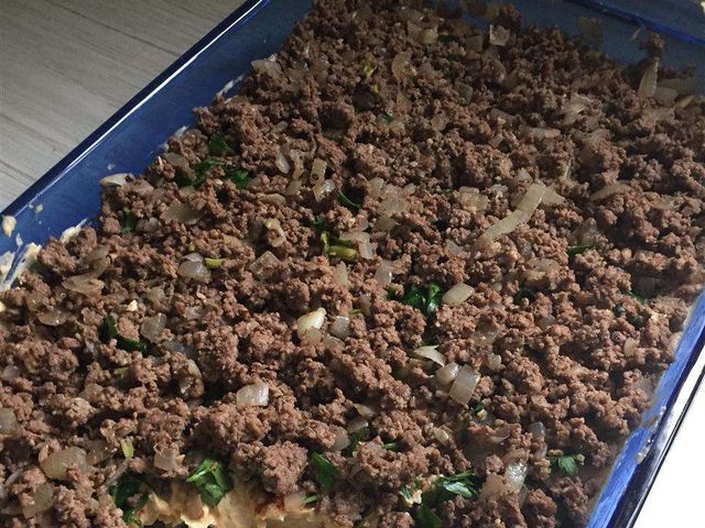 Запеканка с хумусом