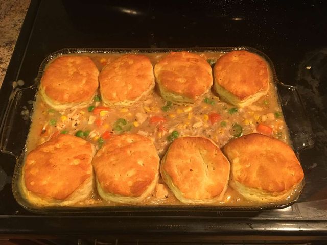 Запеканка из курицы и печенья