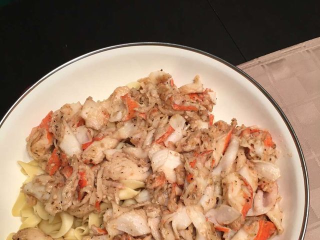 Закуска из крабового мяса