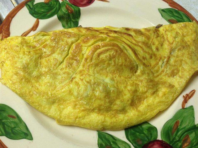 Вкусный вегетарианский омлет