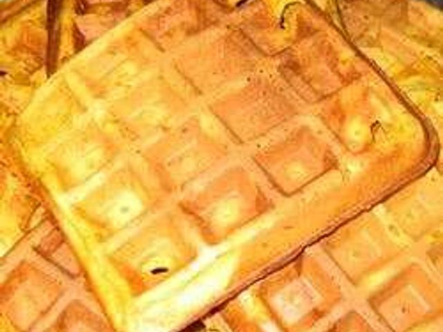Вафли из сладкого картофеля с орехами пекан